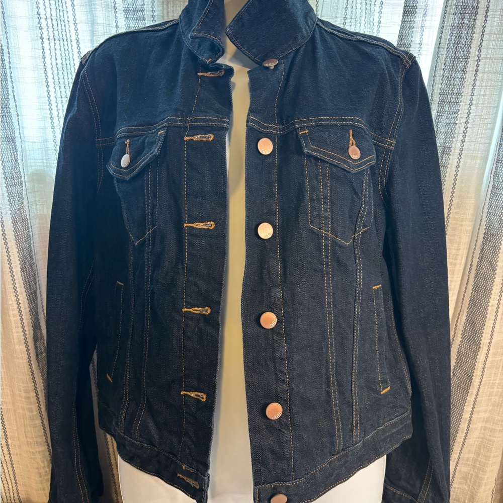Women’s/Girl’s Vintage Gap Dark Wash Jean Jacket - Picture 3 of 7
